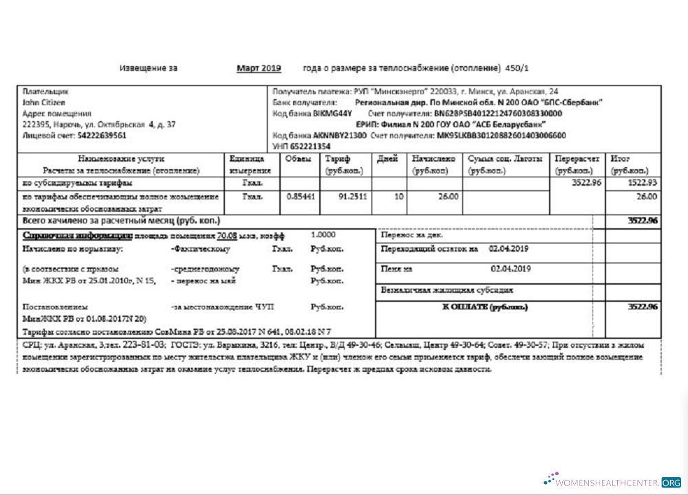 download download Belarus Minsk energo utility bill